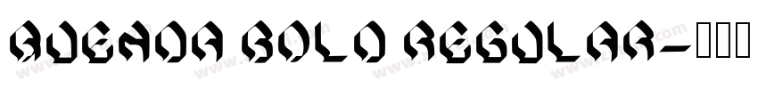 Quenda Bold Regular字体转换